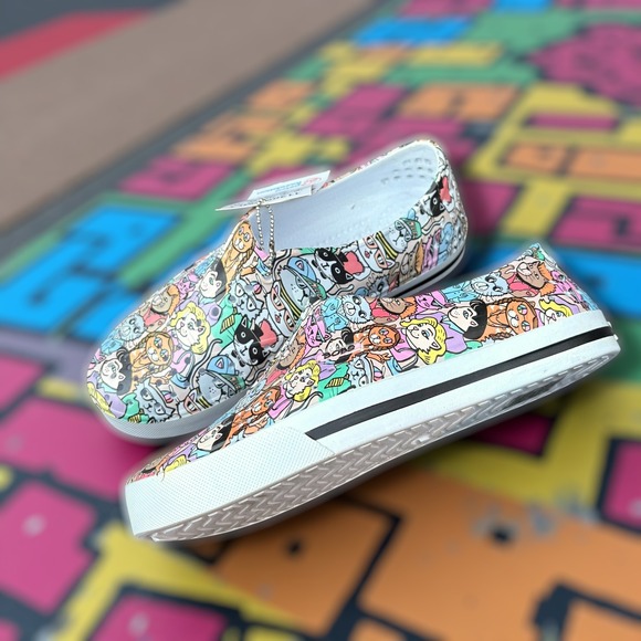 BOBS from Skechers Aquamenace Dog Cat‎ Print EVA Foam Rubber Shoe Sz 5 New - Picture 2 of 8